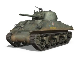 m4a2 sherman - colorado 3D Model