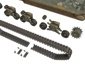 m4a2 sherman - colorado 3D Model