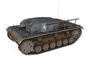 stug iii - ausfa - lah Modello 3D