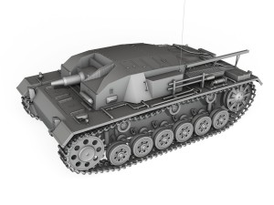stug iii - ausfa - lah Modello 3D