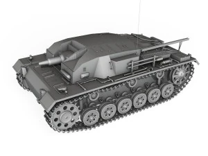 stug iii - ausfa - lah 3D Model