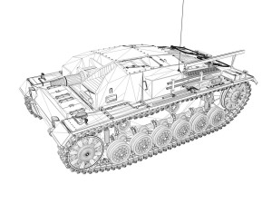 stug iii - ausfa - lah Modello 3D