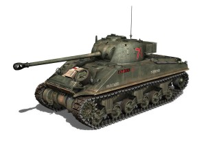 sherman mk vc firefly - carole Modello 3D