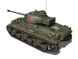 sherman mk vc firefly - carole 3D Model