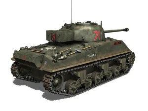 sherman mk vc firefly - carole 3D Model