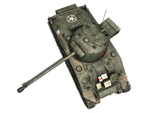 sherman mk vc firefly - carole 3D Model