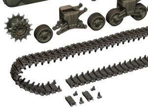 sherman mk vc firefly - carole Modello 3D