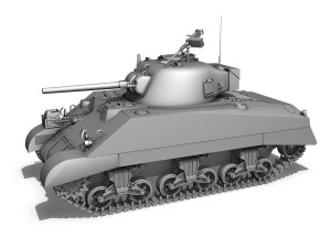 m4 sherman mkiii early production 3D Model