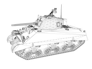 m4 sherman mkiii early production 3D Model