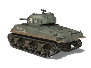 m4a2 sherman - destroyer Modello 3D