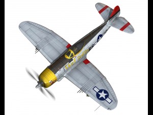 republic p-47d thunderbolt chief seattle Model 3D