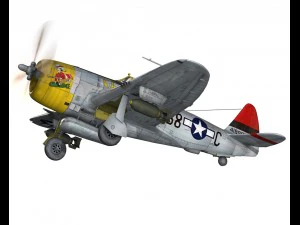 republic p-47d thunderbolt chief seattle 3D Model