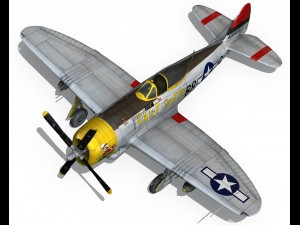 republic p-47d thunderbolt chief seattle Model 3D