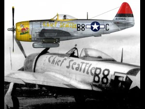republic p-47d thunderbolt chief seattle 3D Model