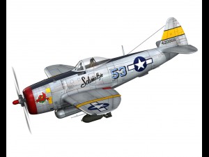 republic p-47d thunderbolt schmaltzie 3D Model