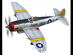 republic p-47d thunderbolt schmaltzie 3D Model