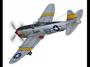 republic p-47d thunderbolt schmaltzie 3D Model