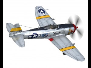 republic p-47d thunderbolt schmaltzie 3D Model