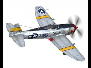 republic p-47d thunderbolt schmaltzie 3D Model