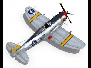 republic p-47d thunderbolt schmaltzie 3D Model