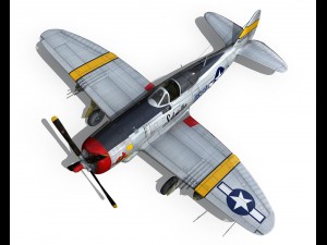 republic p-47d thunderbolt schmaltzie 3D Model