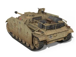 Stug III Ausf G 943, fr&uuml;he Produktion 3D Modell