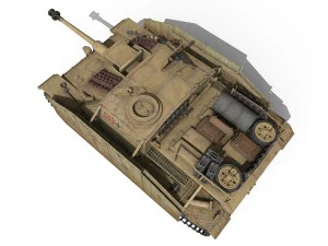 Stug III Ausf G 943, fr&uuml;he Produktion 3D Modell