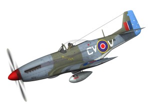 north american p-51k mustang mk iv anita raaf 3D मॉडल
