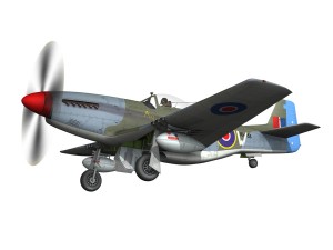 north american p-51k mustang mk iv anita raaf 3D मॉडल