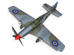 north american p-51k mustang mk iv anita raaf 3D मॉडल
