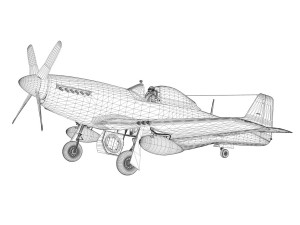 north american p-51k mustang mk iv anita raaf 3D मॉडल
