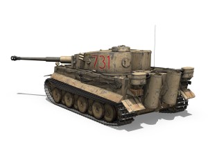 panzer vi - tiger - 731 - early production 3D Model