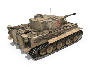 panzer vi - tiger - 731 - early production 3D Model