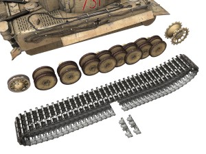 panzer vi - tiger - 731 - early production 3D Model