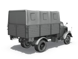 opel blitz - 3t cargo truck 3Dモデル
