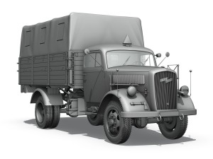 opel blitz - 3t cargo truck 3Dモデル