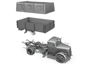opel blitz - 3t cargo truck 3Dモデル