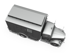 opel blitz - 3t truck with ec koffer Model 3D