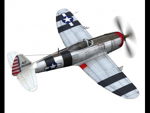 republic p-47 thunderbolt - passionate patsy 3D Model