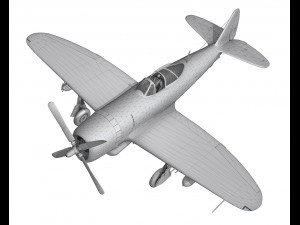 republic p-47 thunderbolt - passionate patsy 3D Model