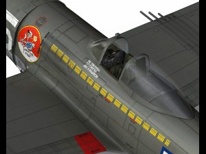 republic p-47d thunderbolt - brazilian air force 3D Model