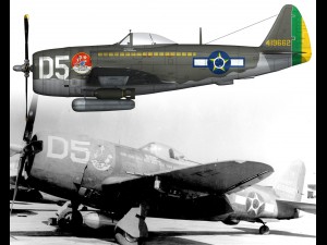republic p-47d thunderbolt - brazilian air force 3D Model