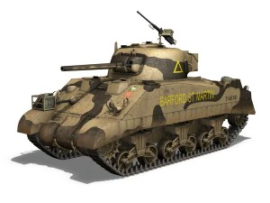 m4 sherman mk iii barford st martin 3D Model