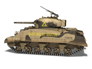 m4 sherman mk iii barford st martin Modello 3D