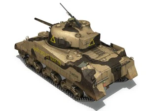 m4 sherman mk iii barford st martin 3D Model