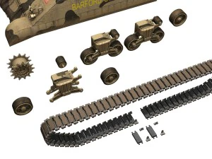 m4 sherman mk iii barford st martin 3D Model