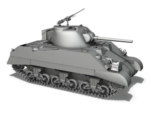 m4 sherman mk iii barford st martin 3D Model