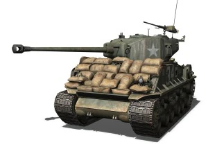 m4a3e8 hvss sherman army mule 3D Model