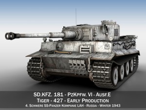 panzer vi tiger 427 early production 3D 모델