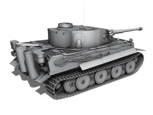 panzer vi tiger 427 early production Modelo 3D